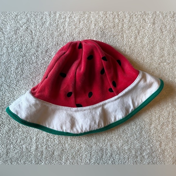 Le Top Terrycloth Watetmelon Sun Hat, Toddler 12-24 Months. Beach Summer - Picture 1 of 4